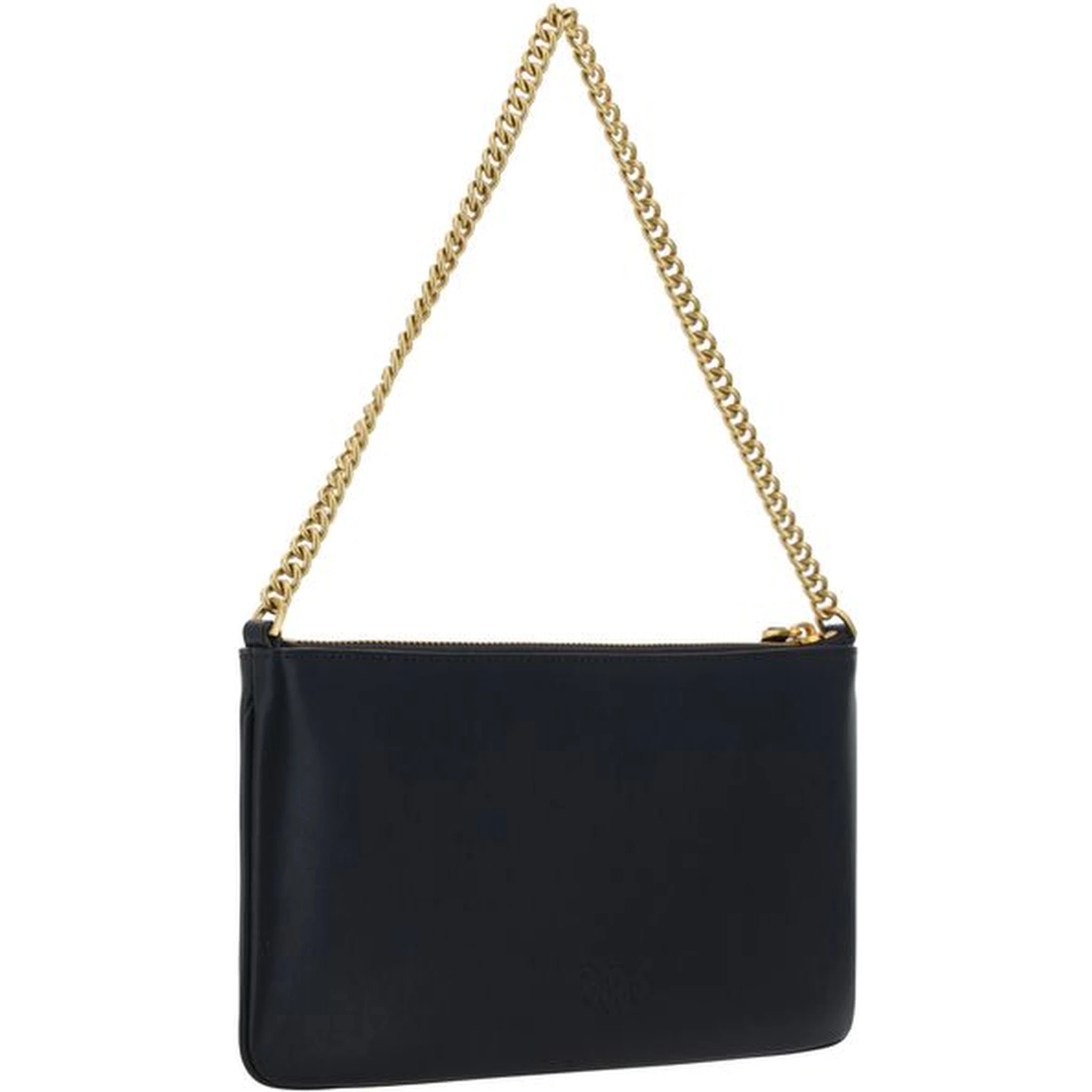 حقيبة كتف بوس توروس من جلد العجل الأسود