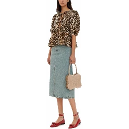 BLOUSE WITH "ANIMALIER" PRINT