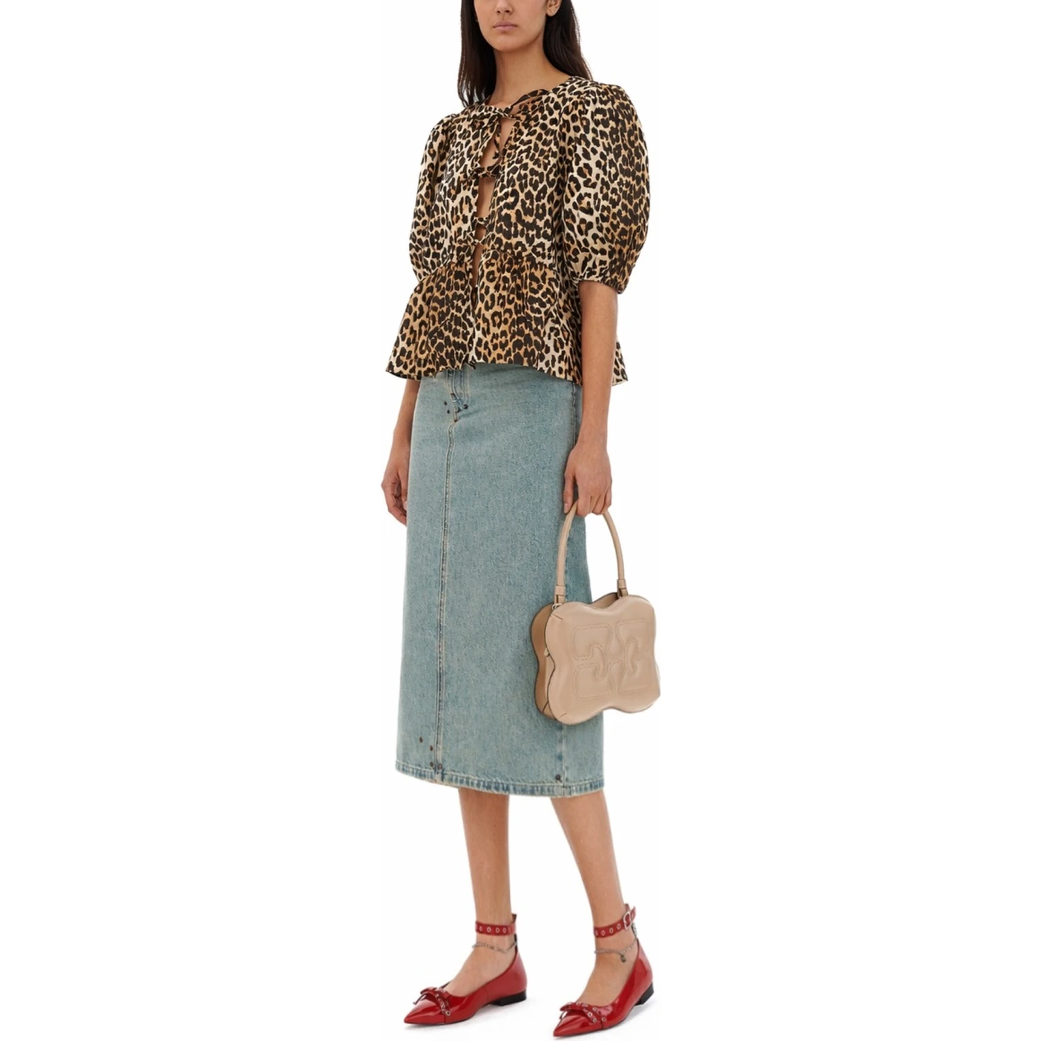 BLOUSE WITH "ANIMALIER" PRINT