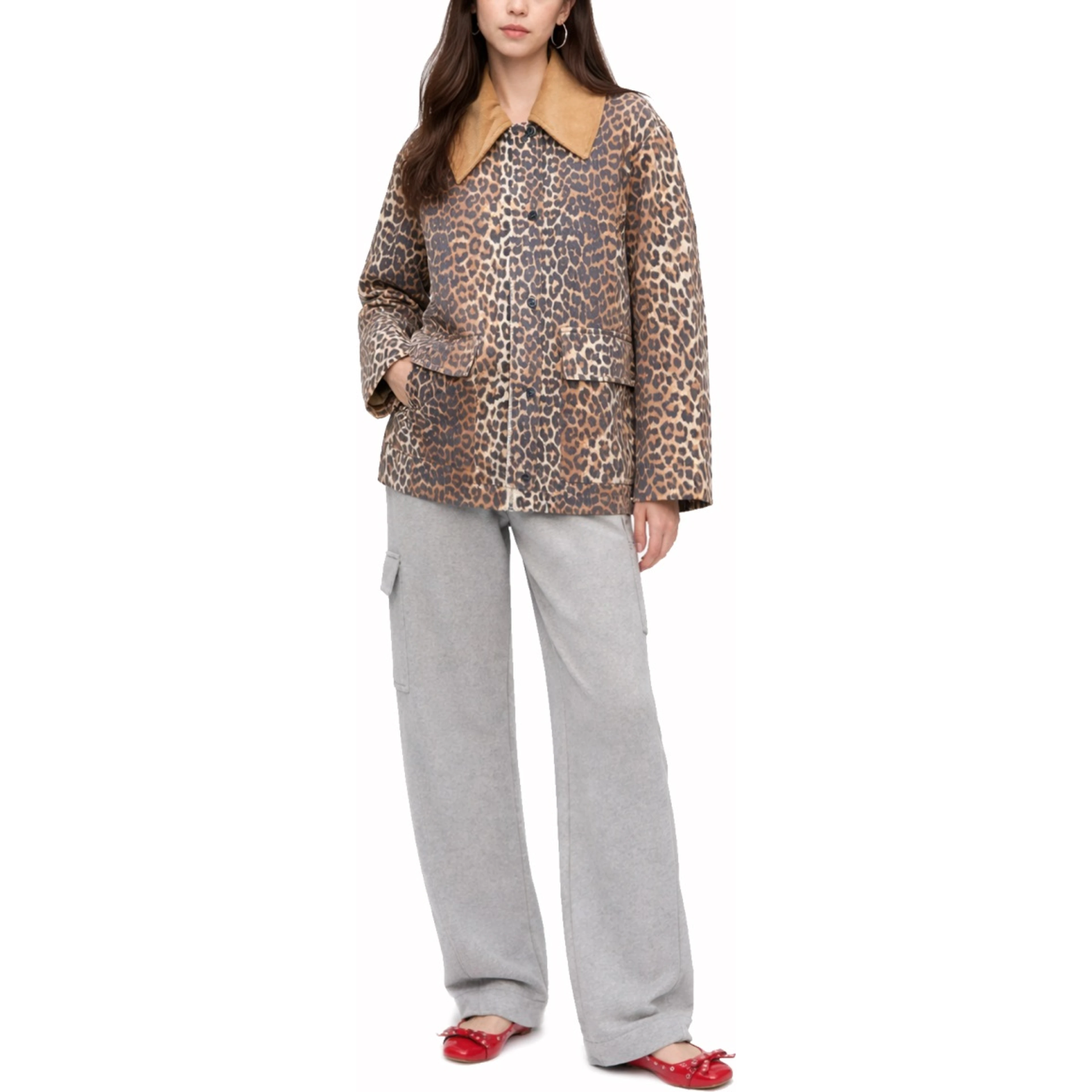LEOPARD PRINT MIDI JACKET