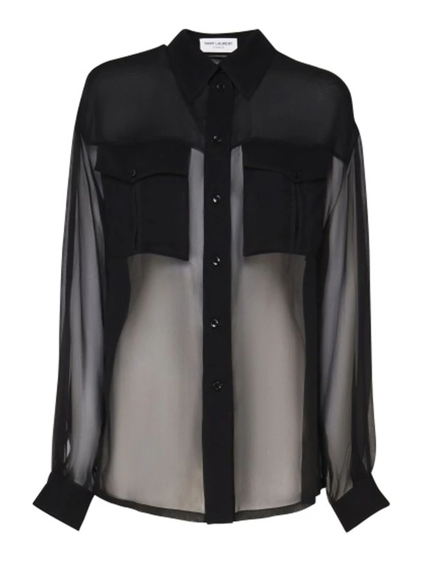 Black Silk Shirt