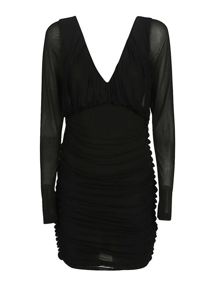 Black Viscose Cocktail Dress