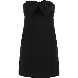 Black Acetate Casual Dress