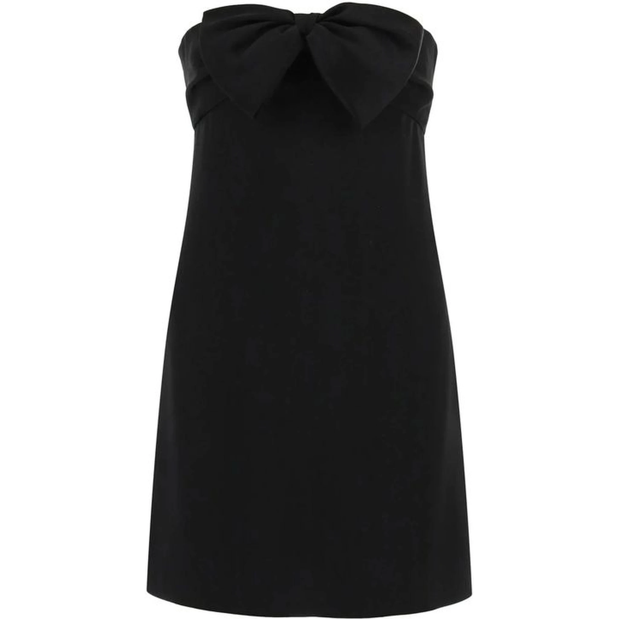 Black Acetate Casual Dress