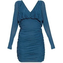 Blue Copper Casual Dress