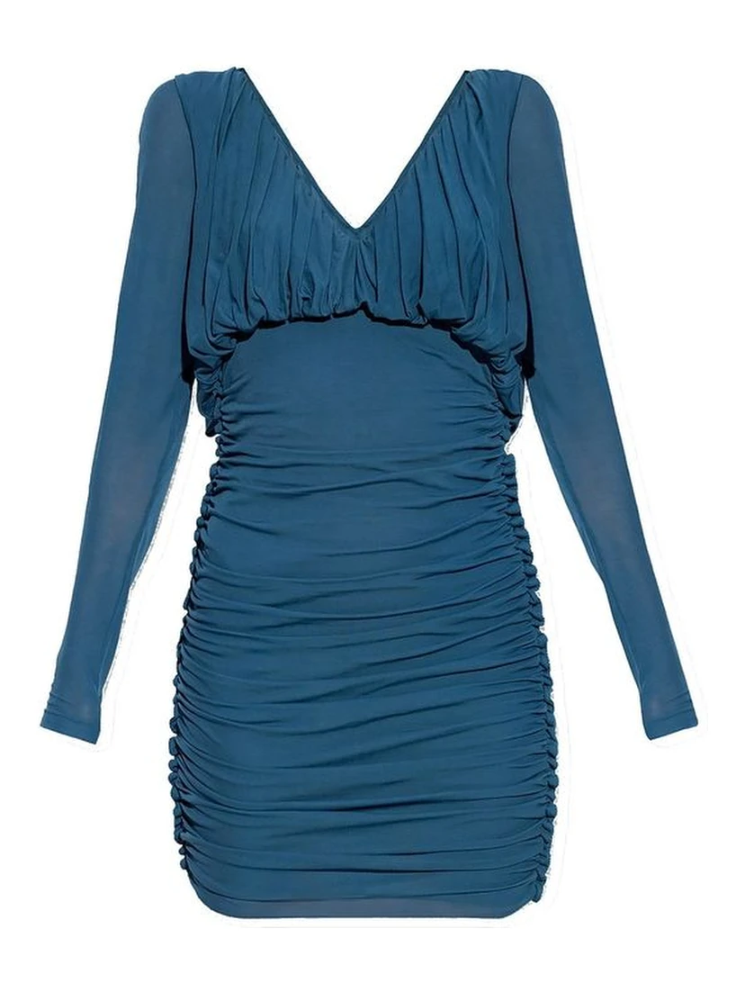 Blue Copper Casual Dress