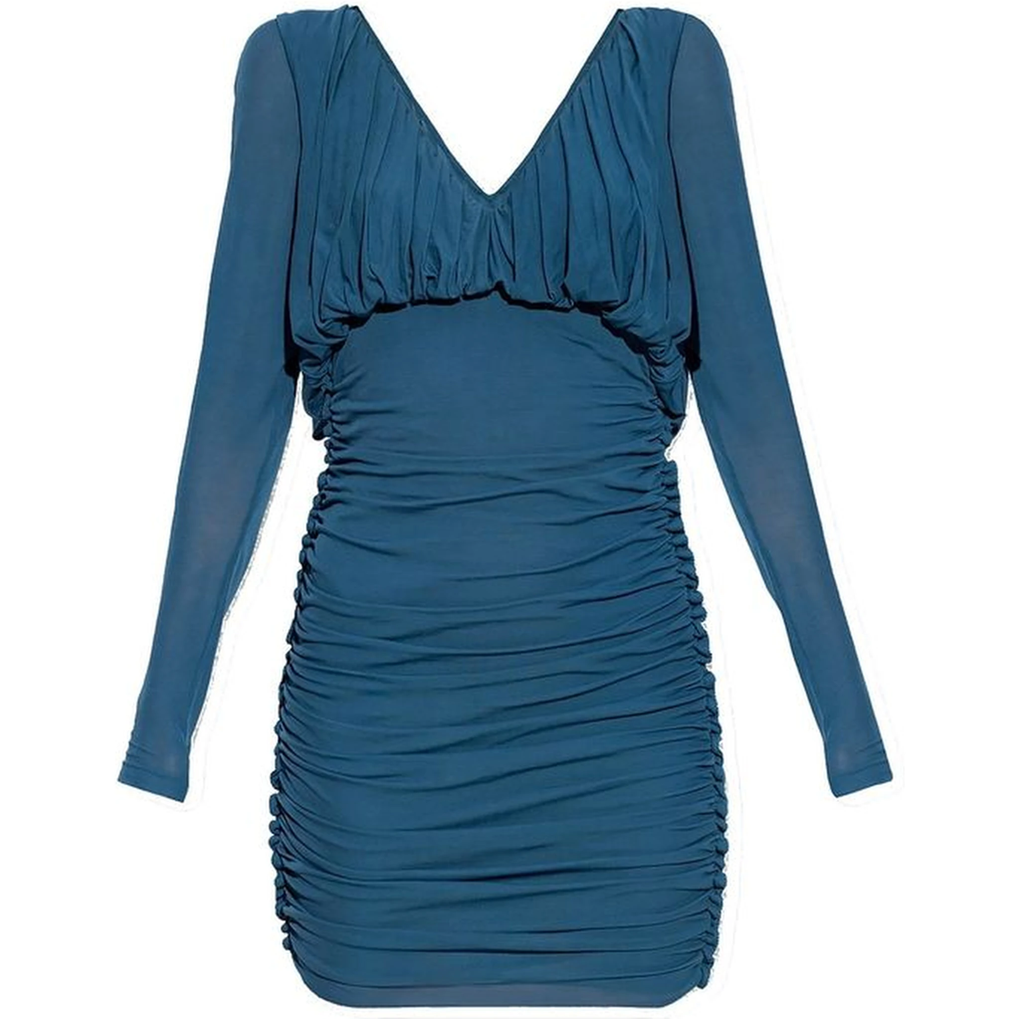 Blue Copper Casual Dress