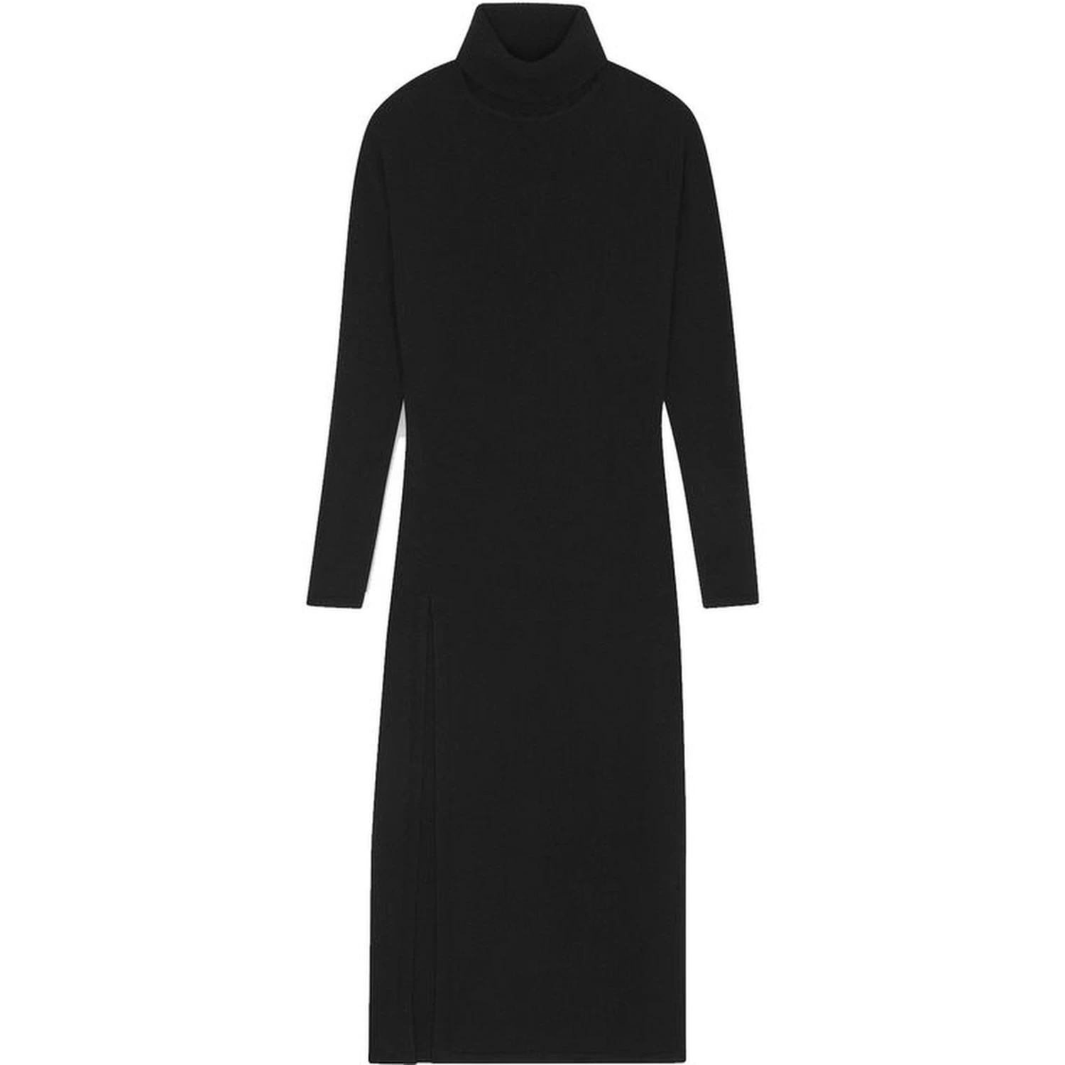 Black Cashmere Casual Dress