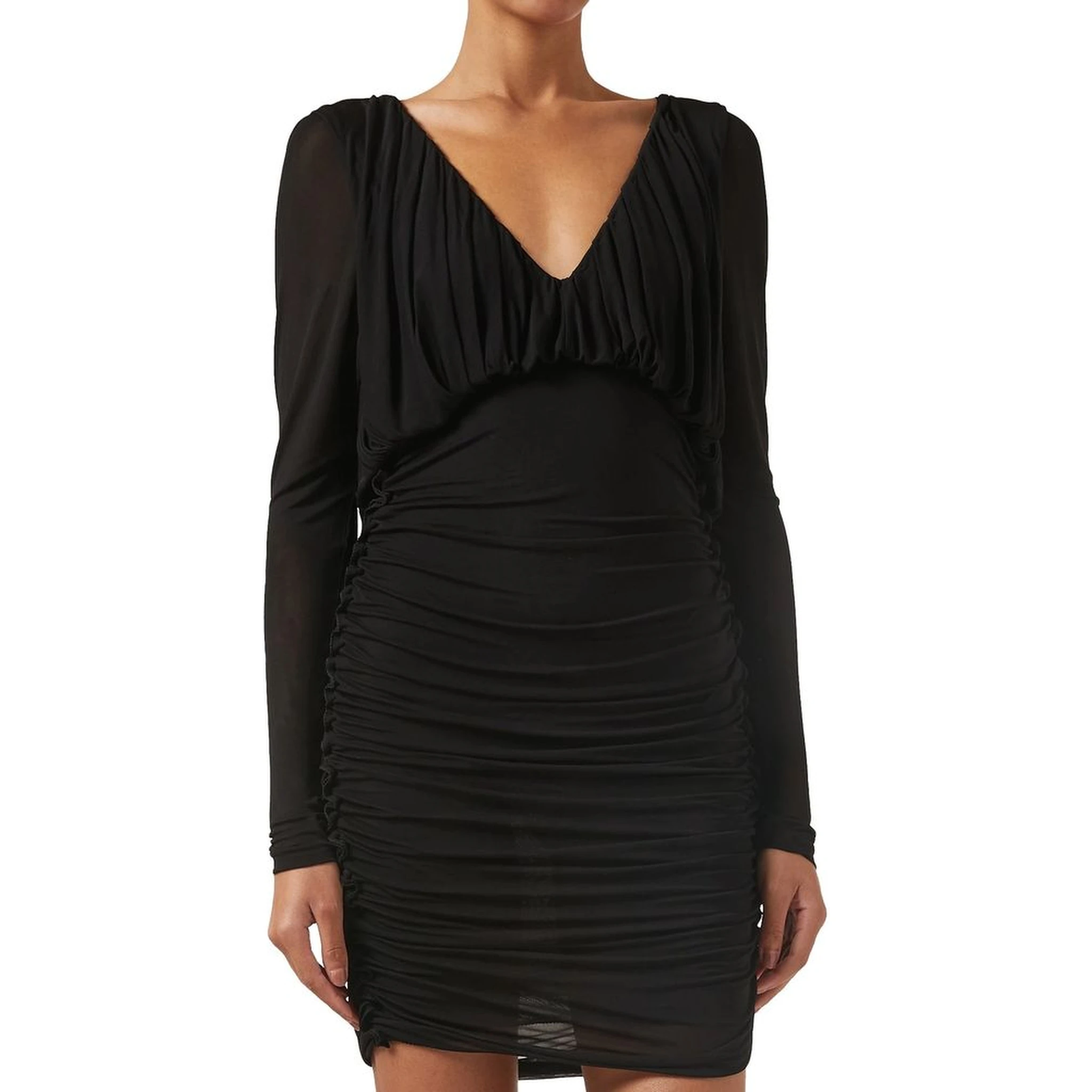 Black Viscose Cocktail Dress