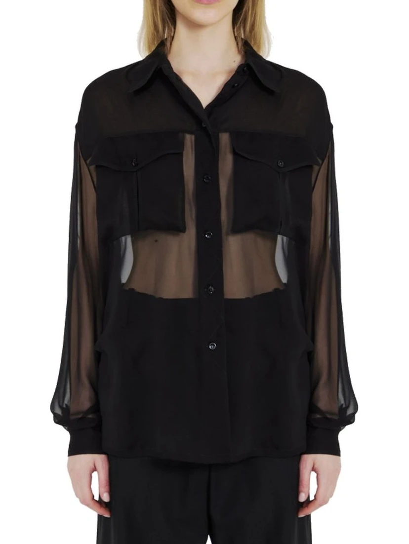 Black Silk Shirt