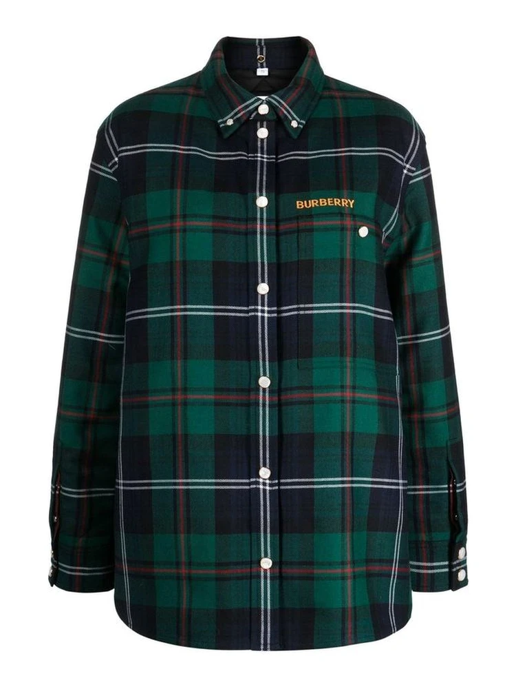 Bicolor Wool Pattern Shirt