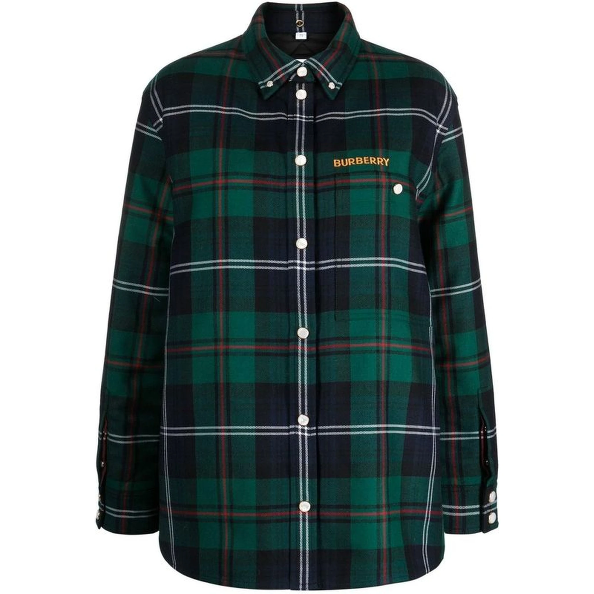 Bicolor Wool Pattern Shirt