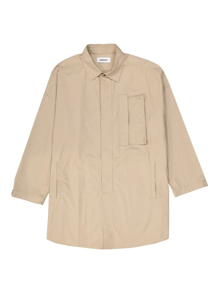 Beige Cotton Coat