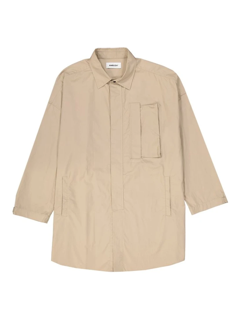 Beige Cotton Coat