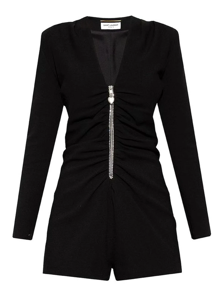 Black Acetate Jumpsuit