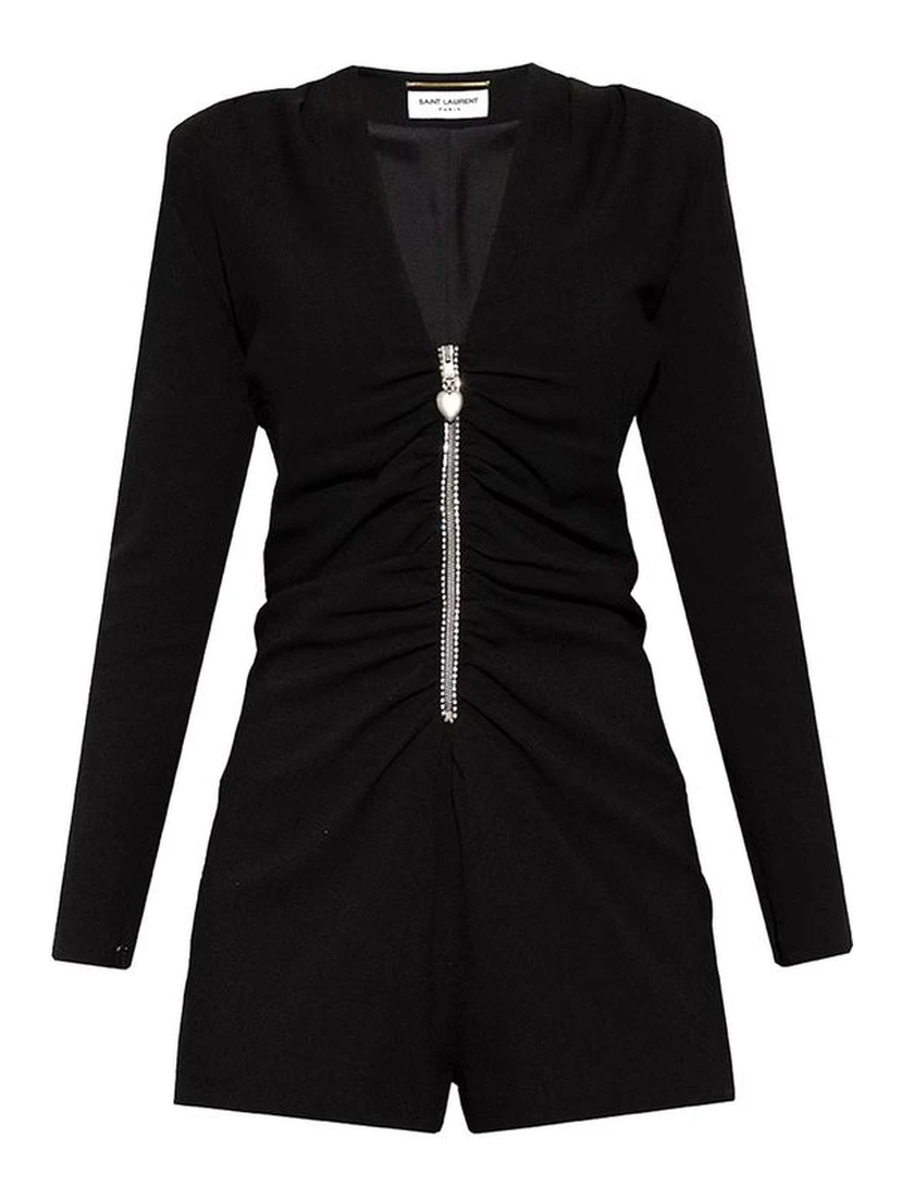 Black Acetate Jumpsuit