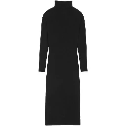 Black Cashmere Casual Dress