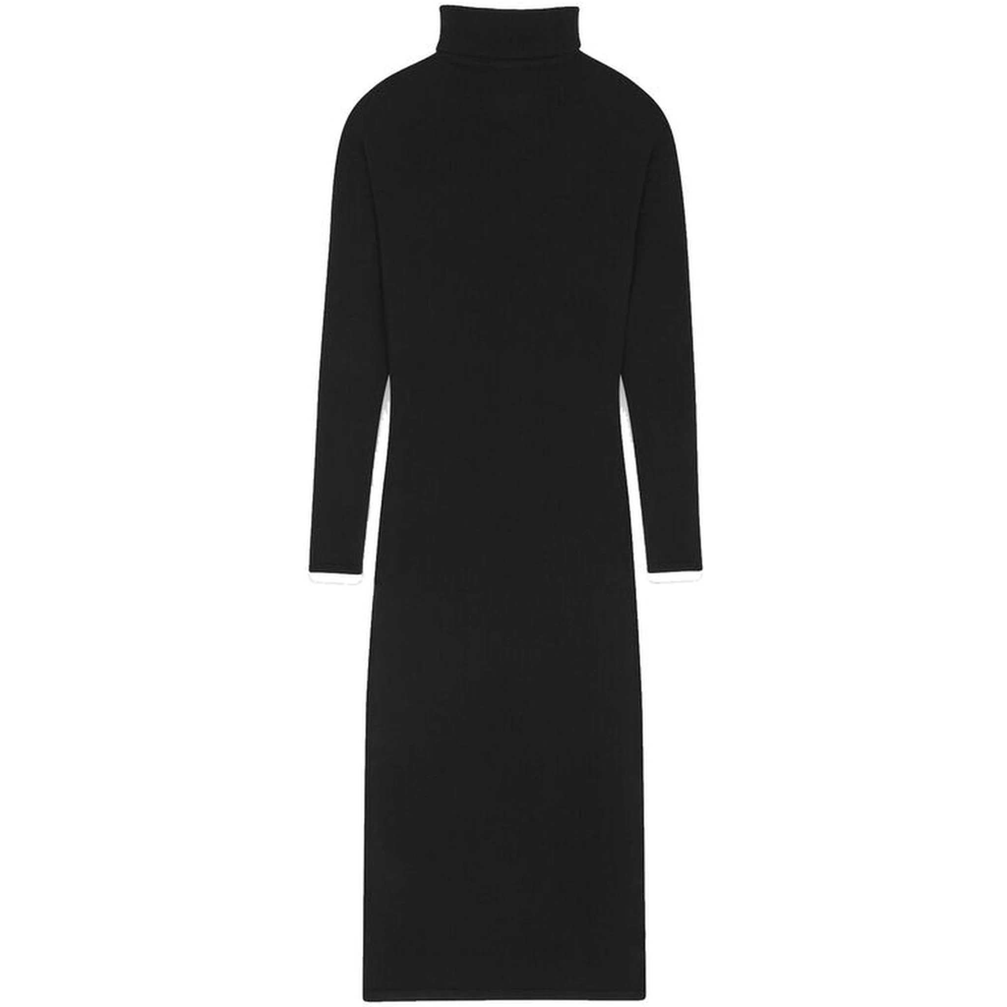 Black Cashmere Casual Dress