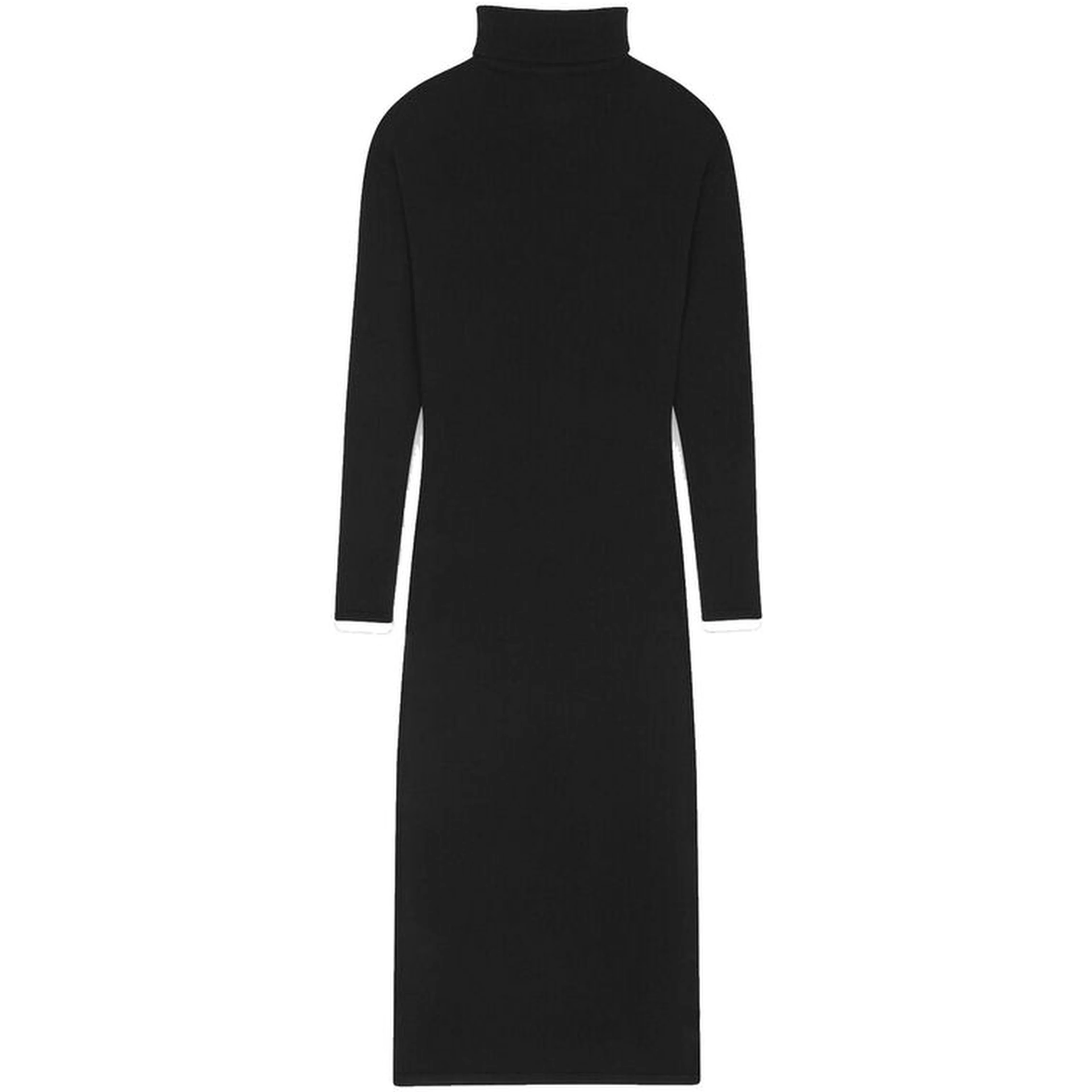 Black Cashmere Casual Dress