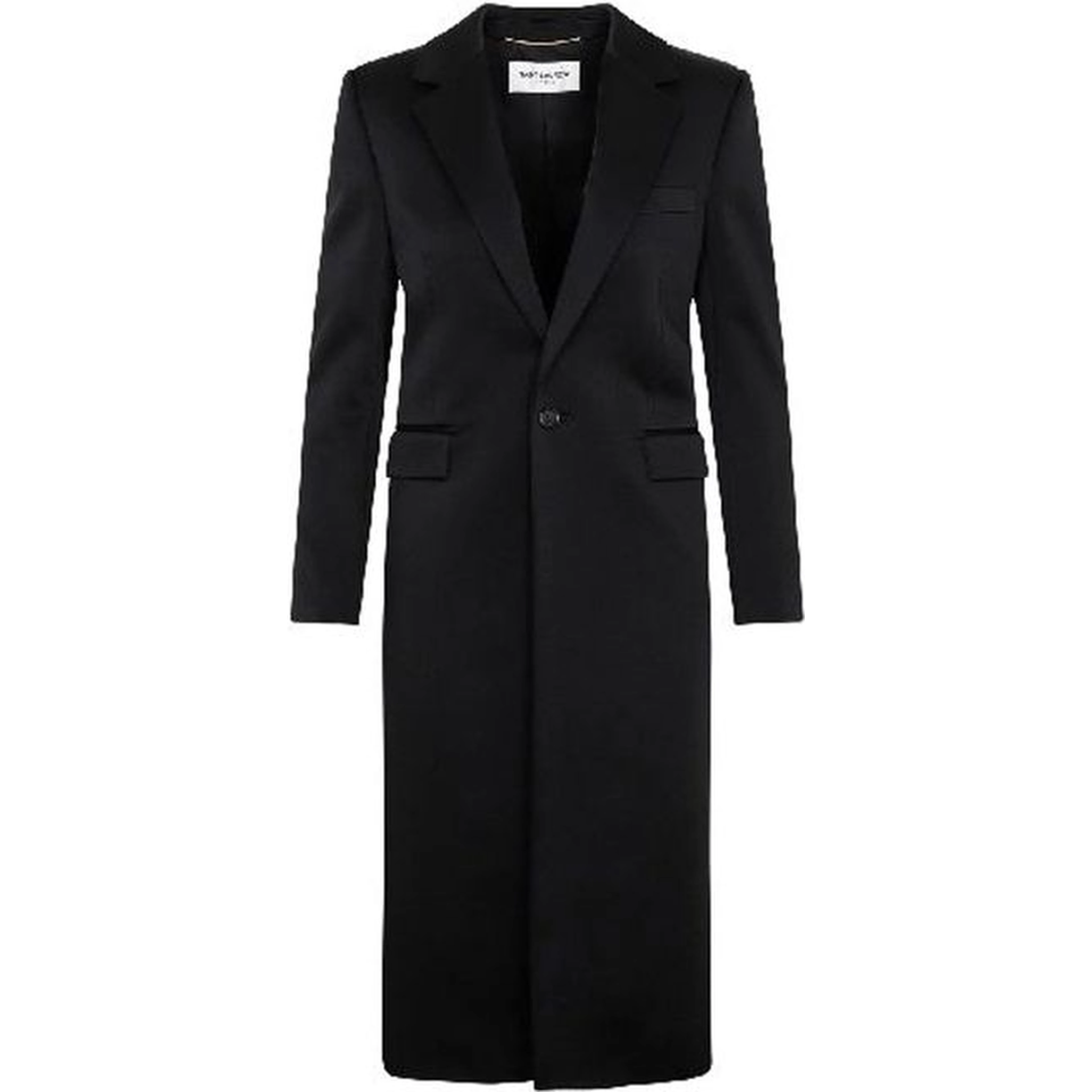 Black Acetate Coat