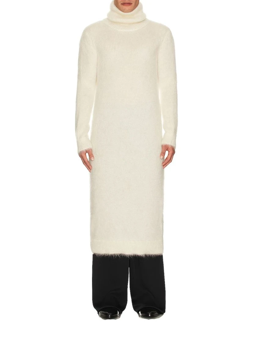 White Mohair Sweatshirt