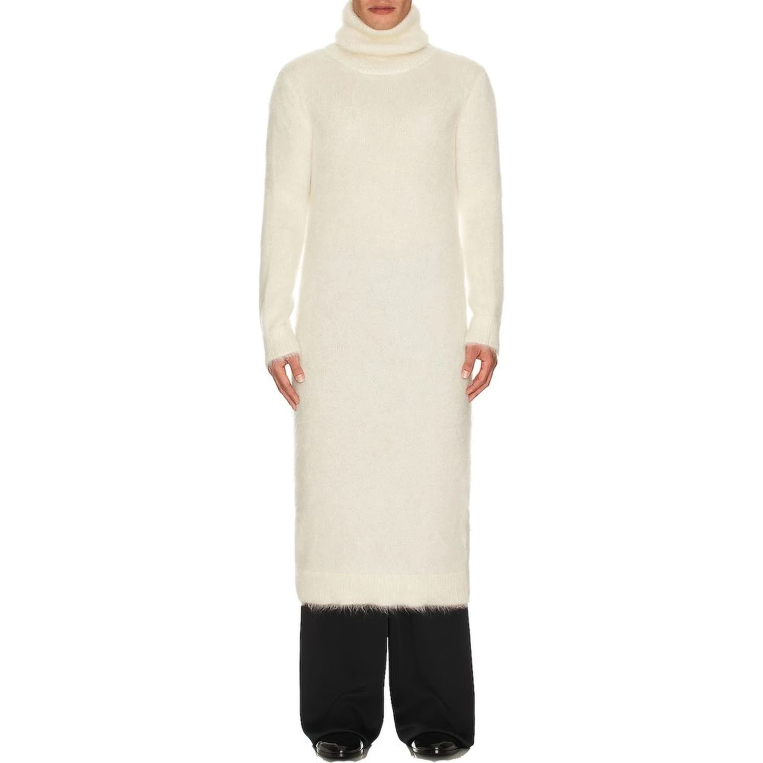 White Mohair Sweatshirt