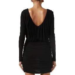Black Viscose Cocktail Dress