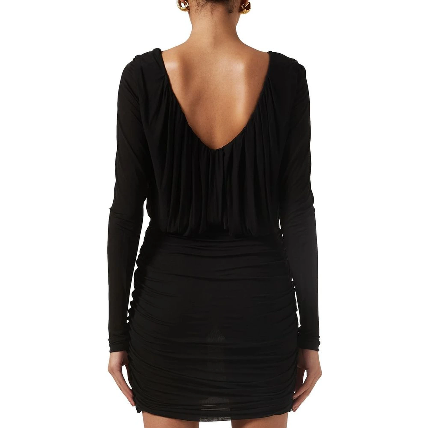 Black Viscose Cocktail Dress