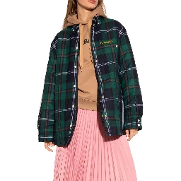 Bicolor Wool Pattern Shirt