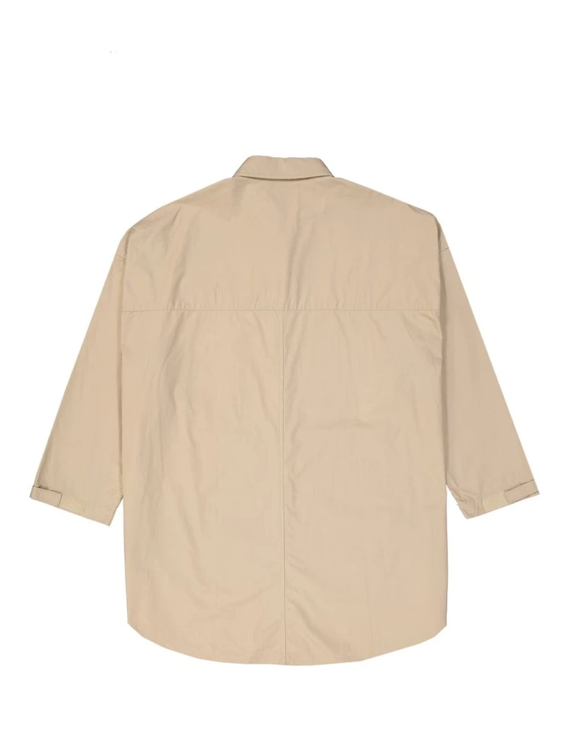 Beige Cotton Coat