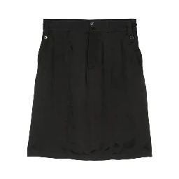 Black Copper Midi Skirt