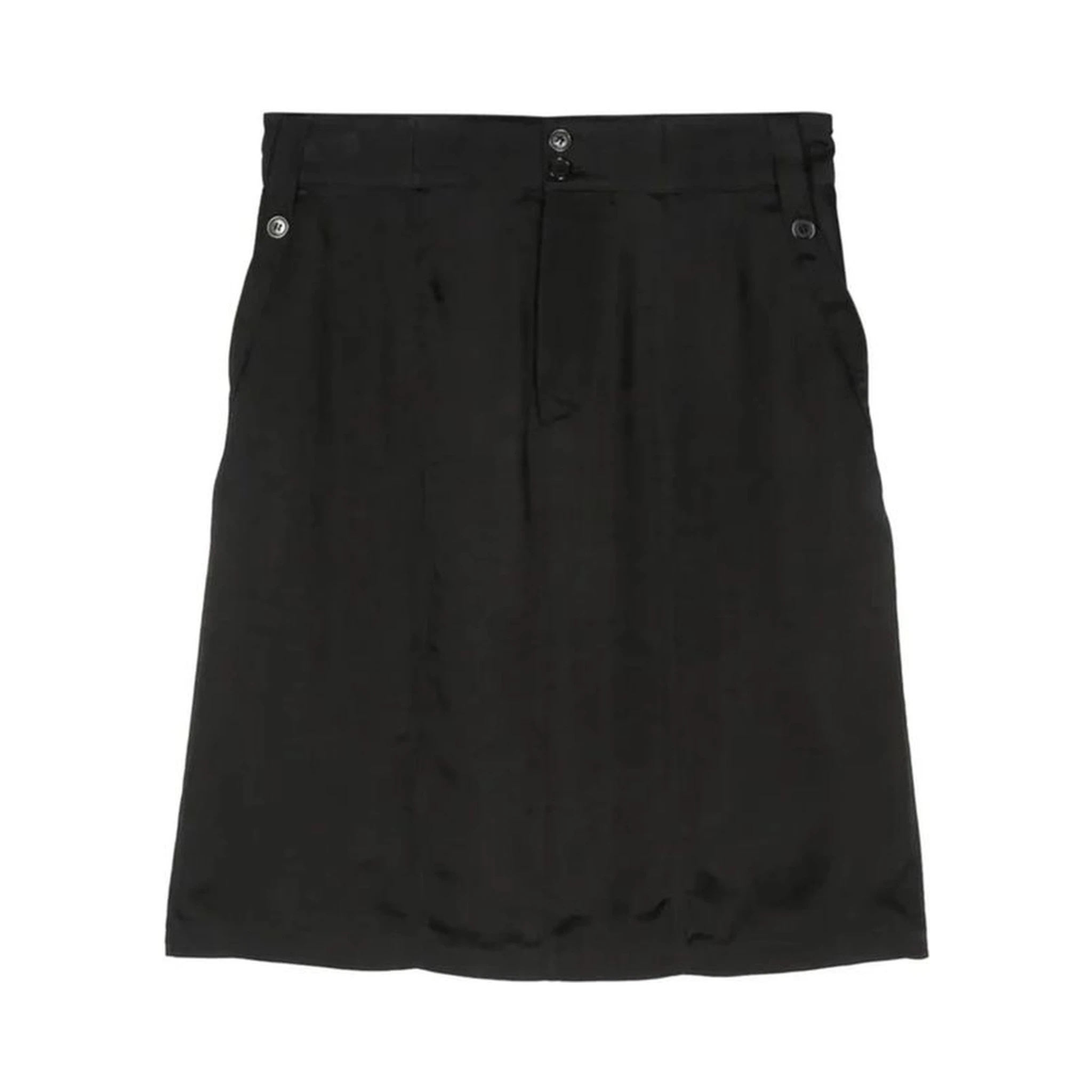 Black Copper Midi Skirt