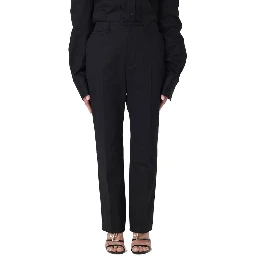 Black Cotton Casual Pants