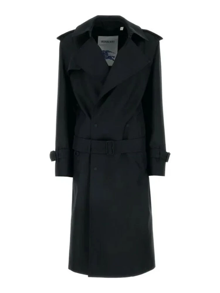 Black Polyester Coat