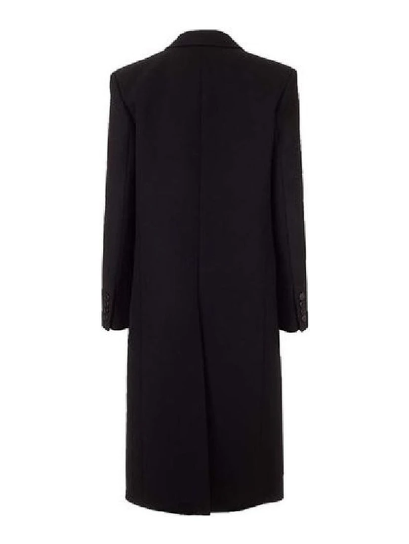 Black Acetate Coat