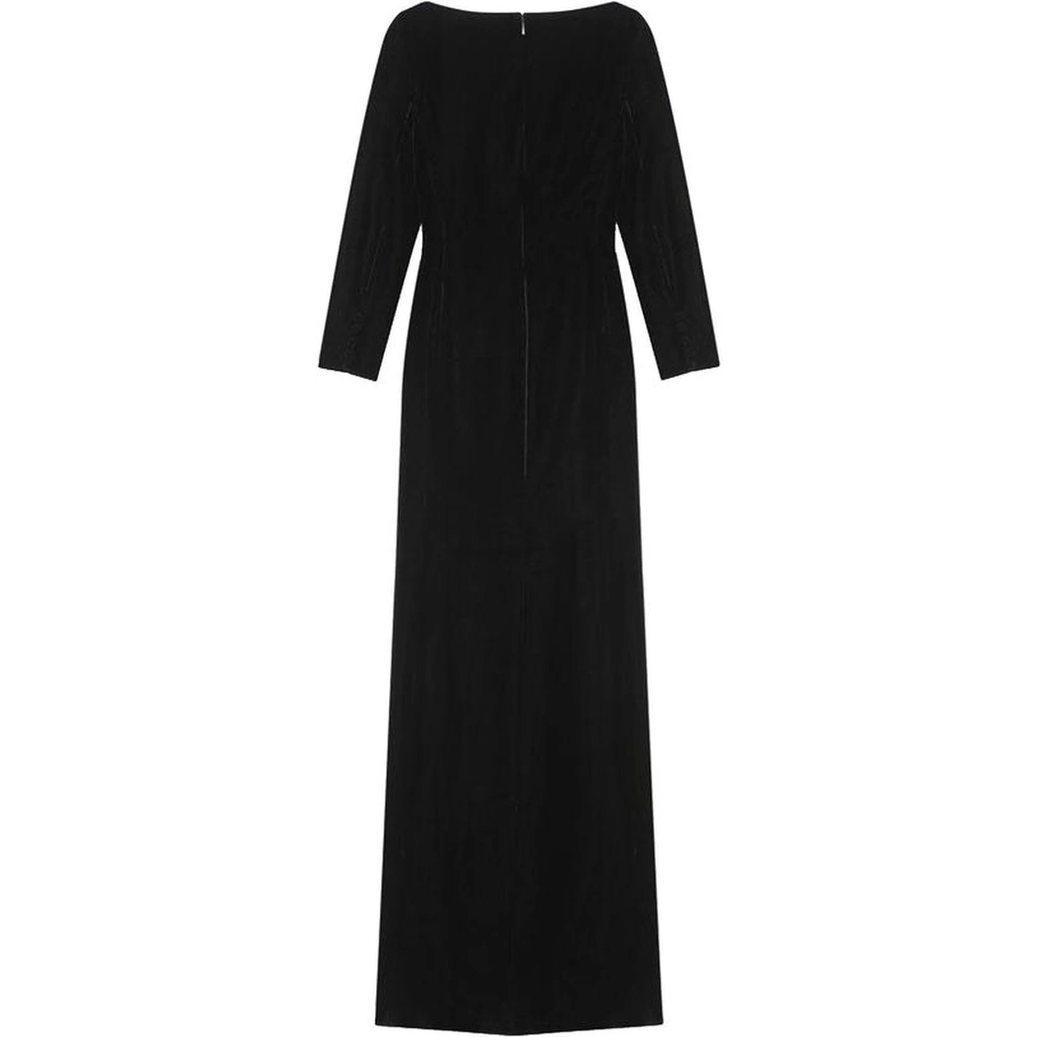 Black Viscose Casual Dress