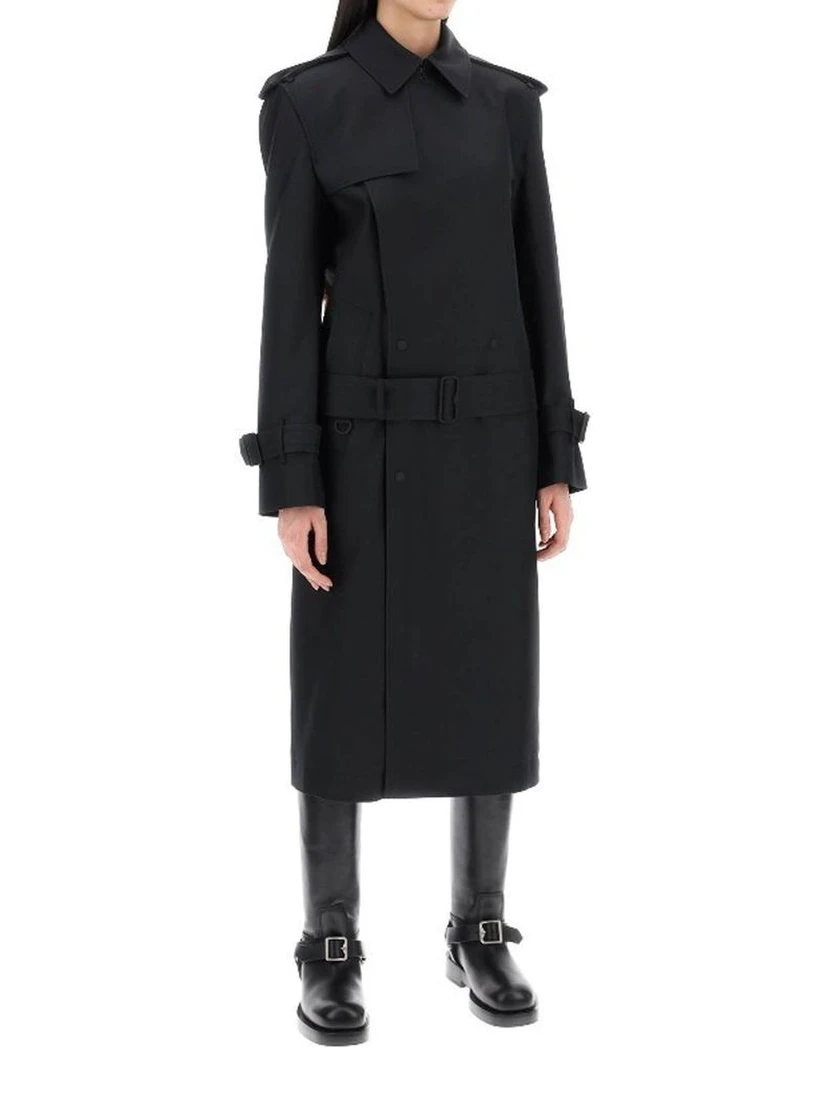 Black Polyester Coat