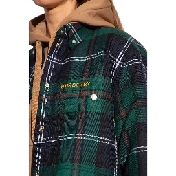 Bicolor Wool Pattern Shirt