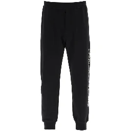 Black Cotton Athletic Pants