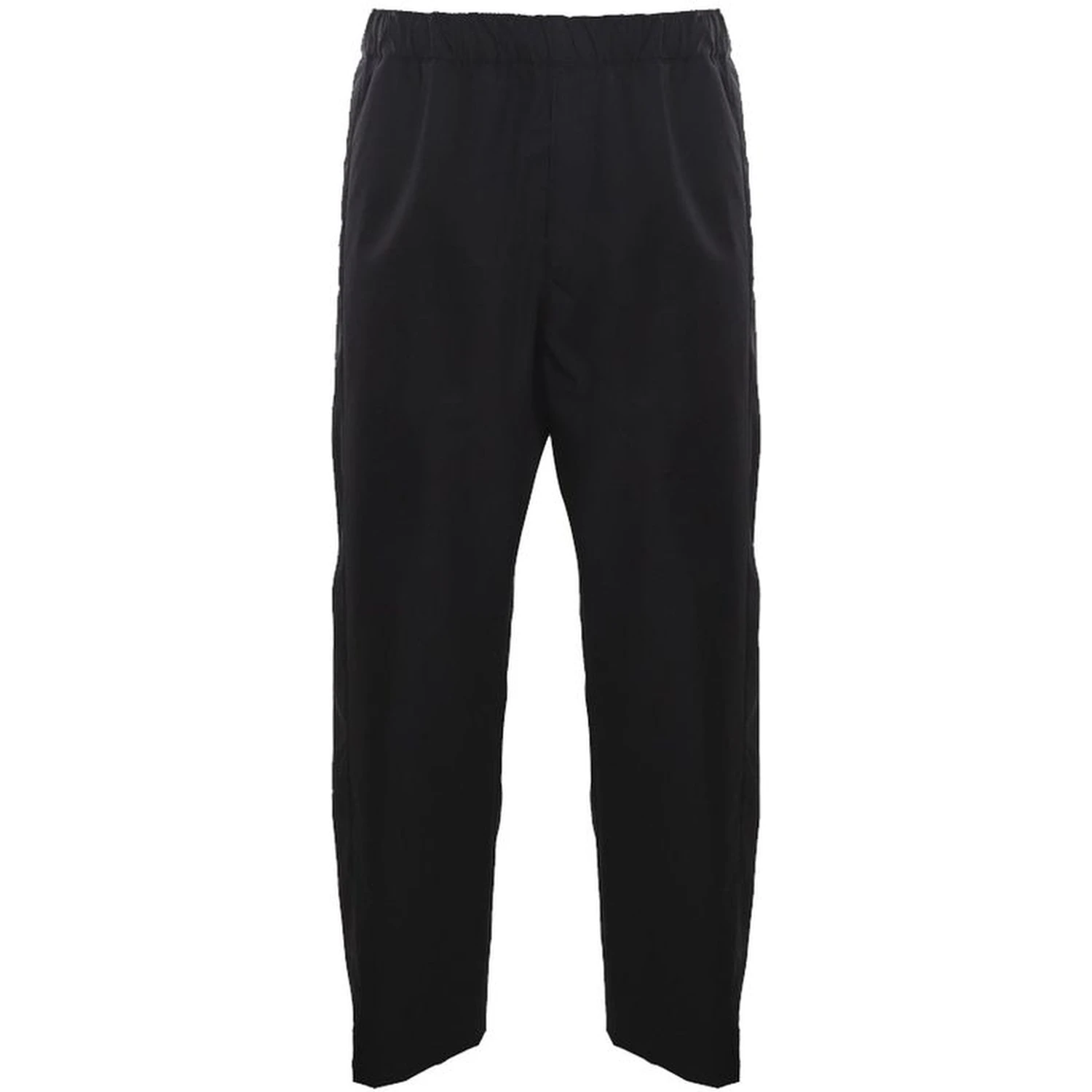 Black Cotton Casual Pants