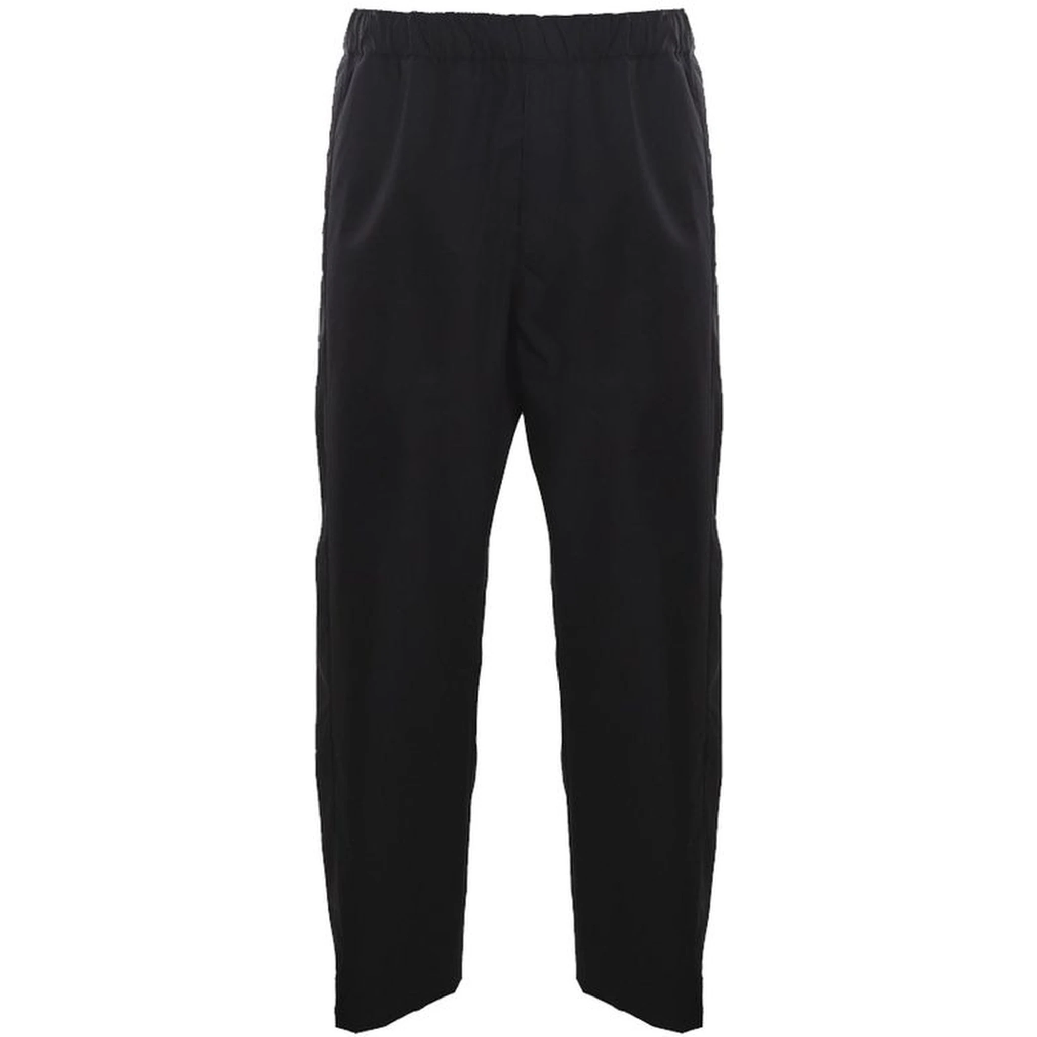 Black Cotton Casual Pants