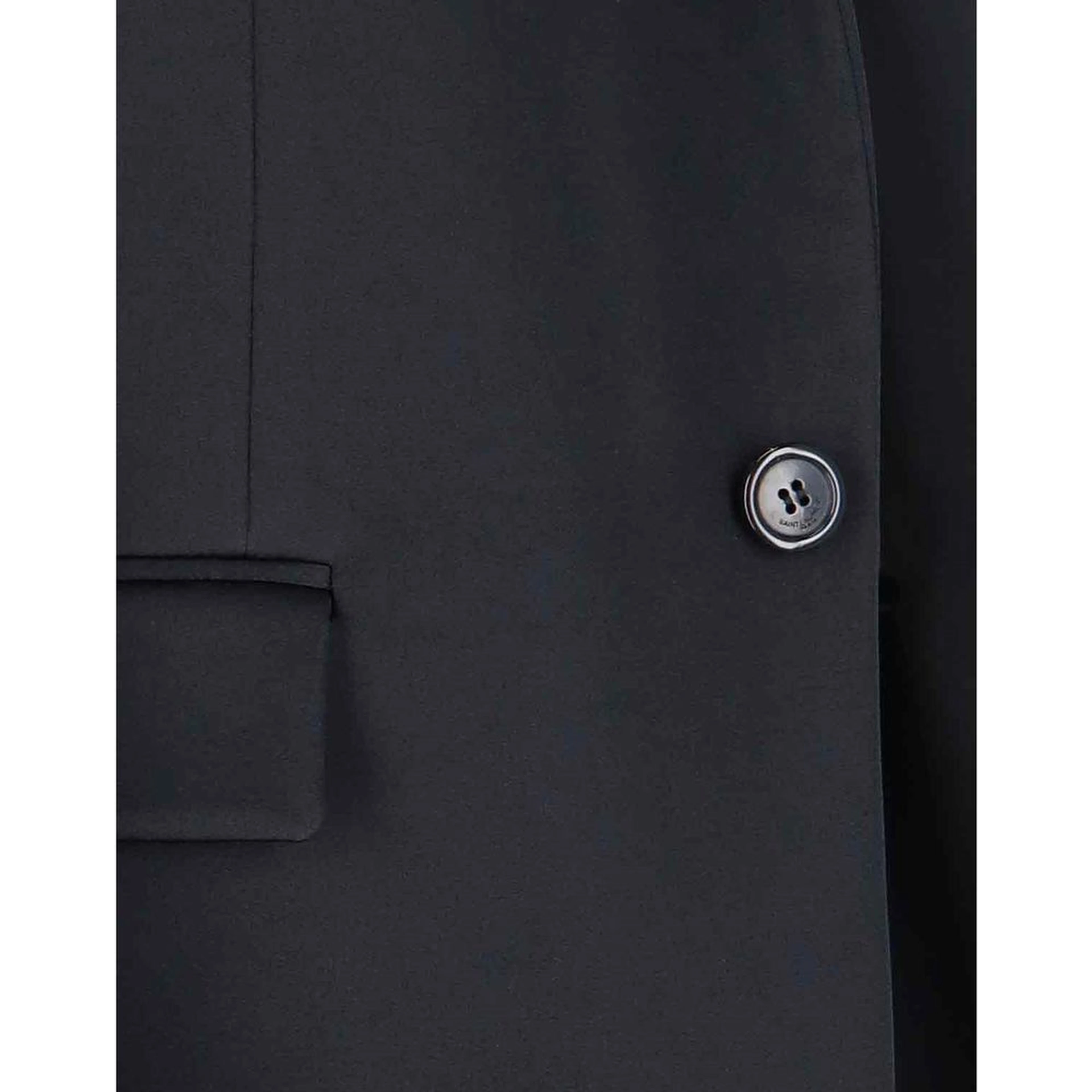 Black Acetate Coat