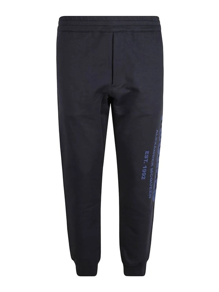 Blue Cotton Joggers (Workout Pants)