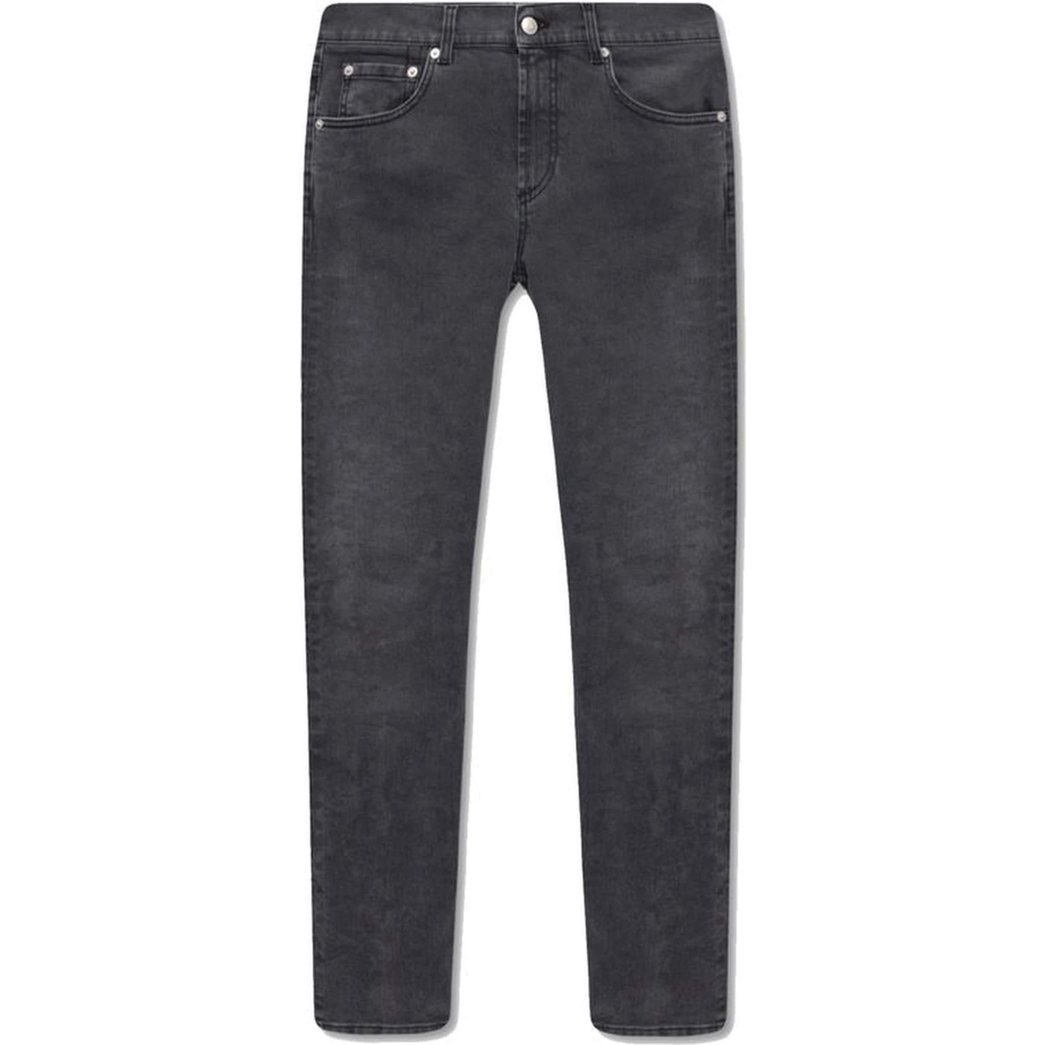 Black Cotton Skinny Jeans