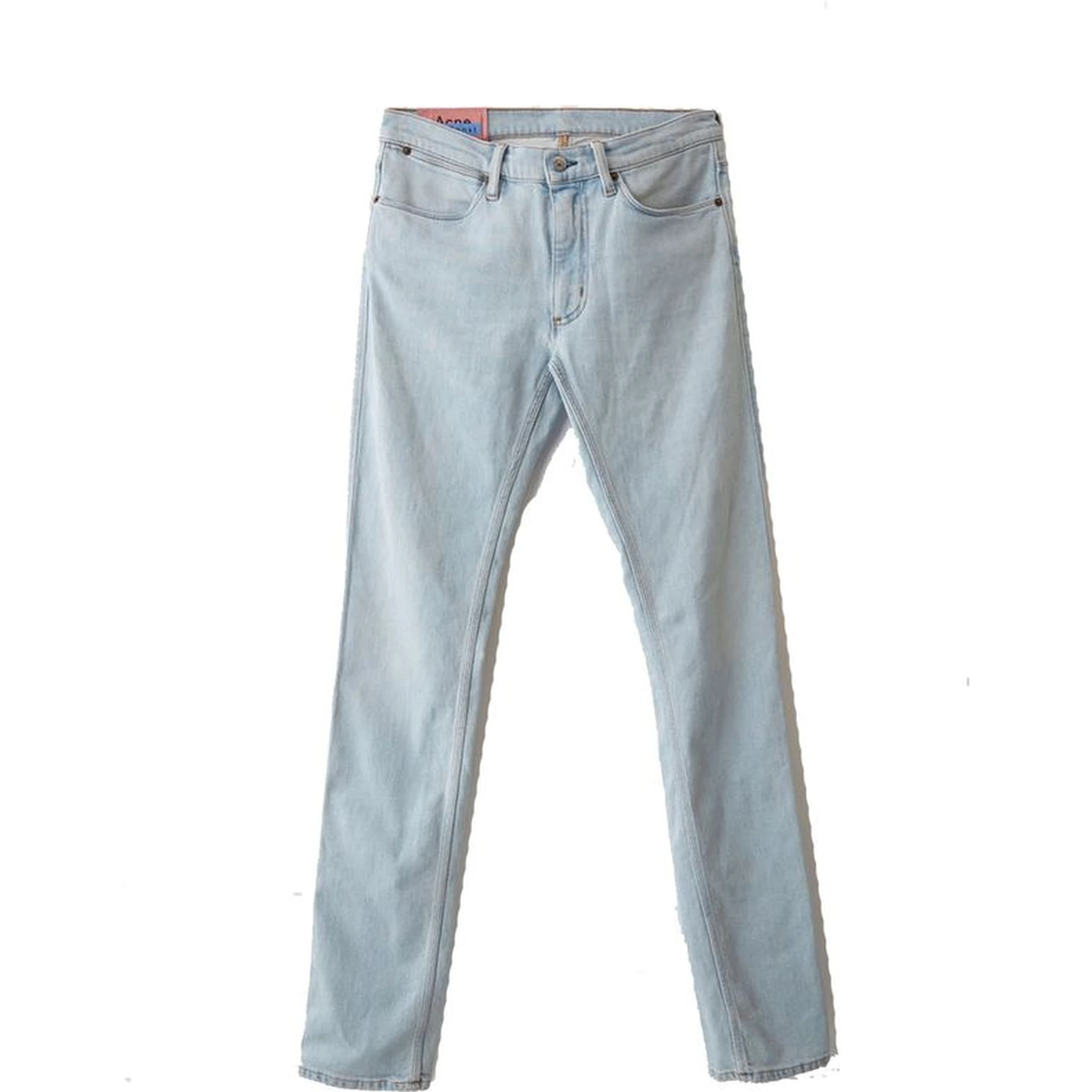 Blue Cotton Skinny Jeans