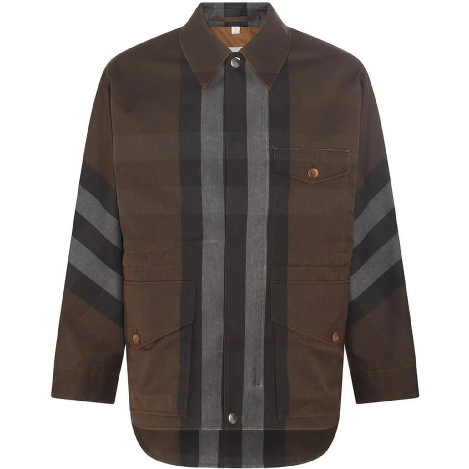 Brown Cotton Parka