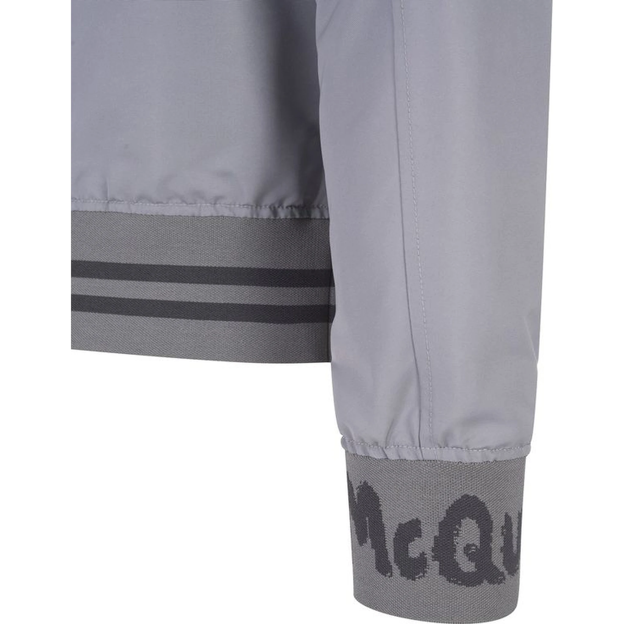 Gray Polyester Bomber