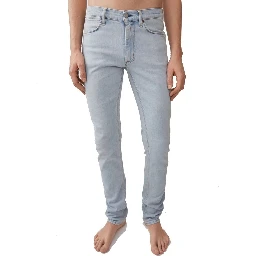 Blue Cotton Skinny Jeans