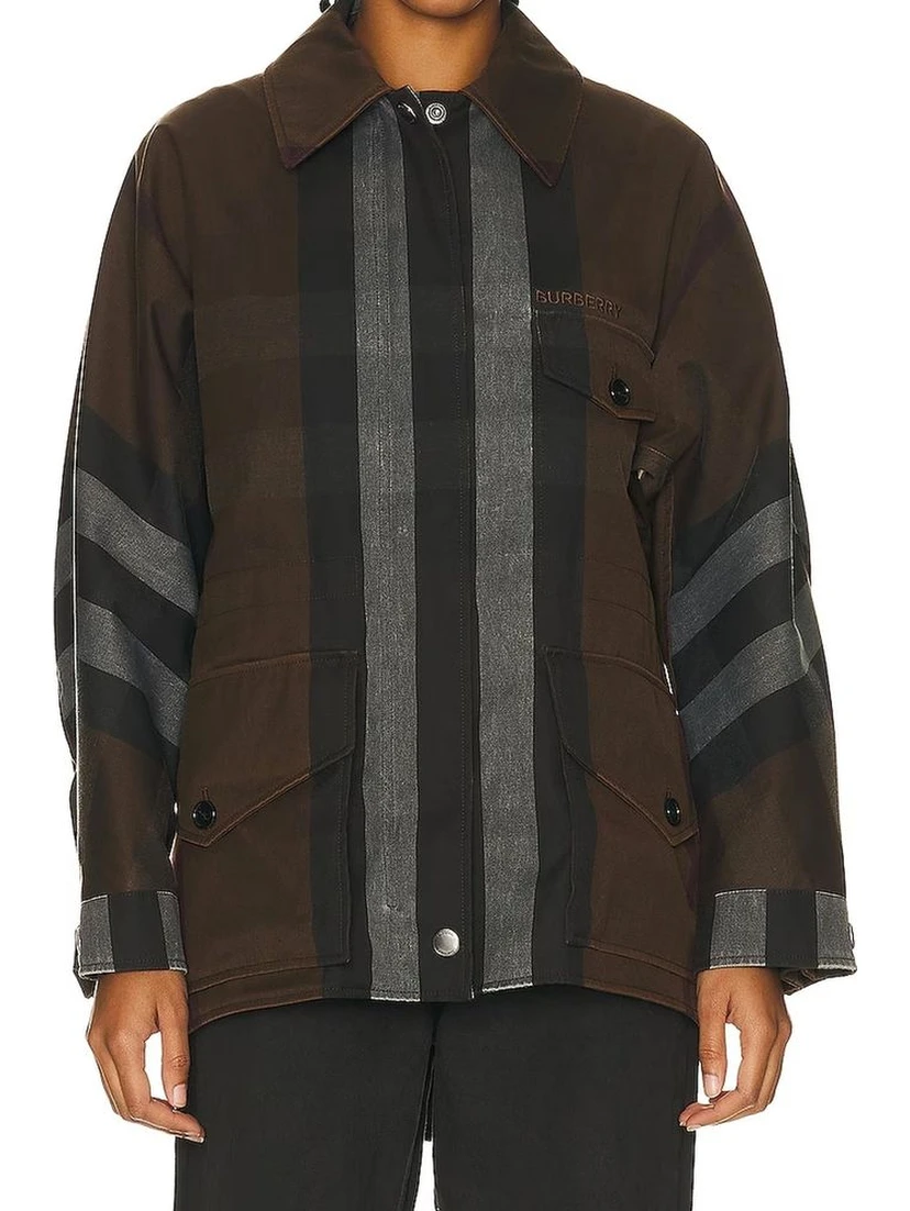 Brown Cotton Parka