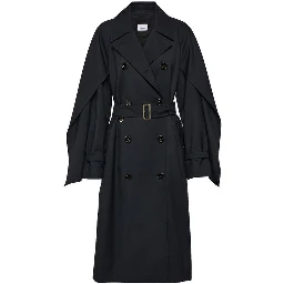 Black Polyester Coat